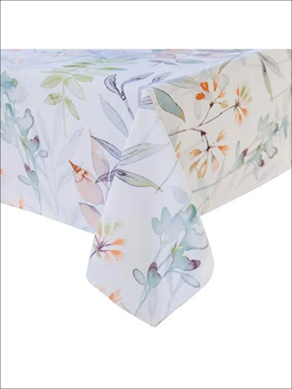 Spill Resistant Polyester Tablecloth 60x84 Rectangular for Indoor Outdoor Dining